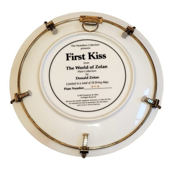 First Kiss by Donald Zolan collector plate # 54 A - Picture 3 of 5